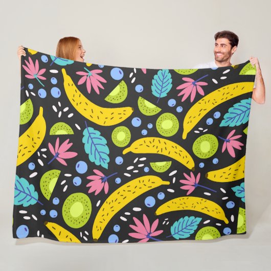 Dansende Fruit 60x80 Fleece Deken (In situ)