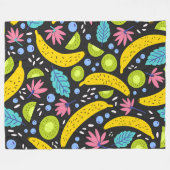 Dansende Fruit 60x80 Fleece Deken (Voorkant (Horizontaal))