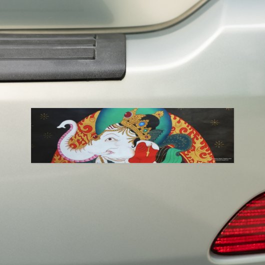 Dansende Ganesh bumpersticker (Op auto)