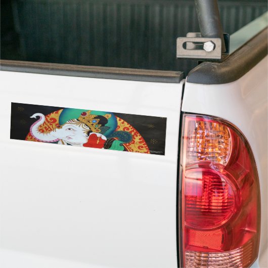 Dansende Ganesh bumpersticker (Op Truck)