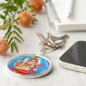 Dansende Ganesha Sleutelhanger (Zijkant)