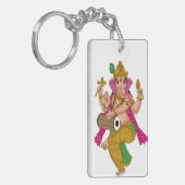 Dansende Ganesha-sleutelhanger Sleutelhanger (Voorkant Links)