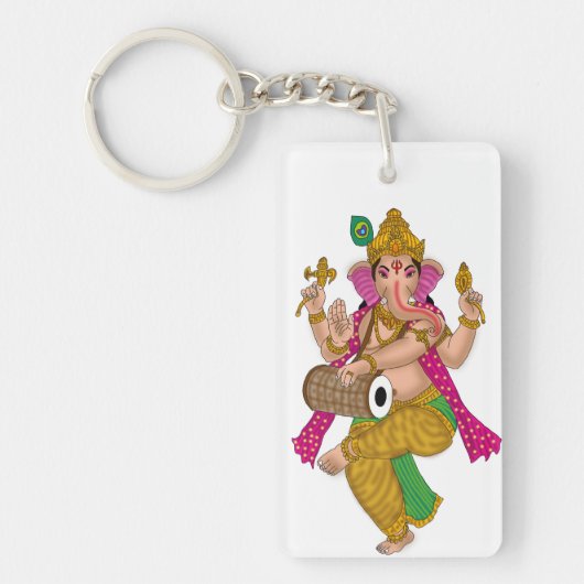 Dansende Ganesha-sleutelhanger Sleutelhanger (Voorkant)