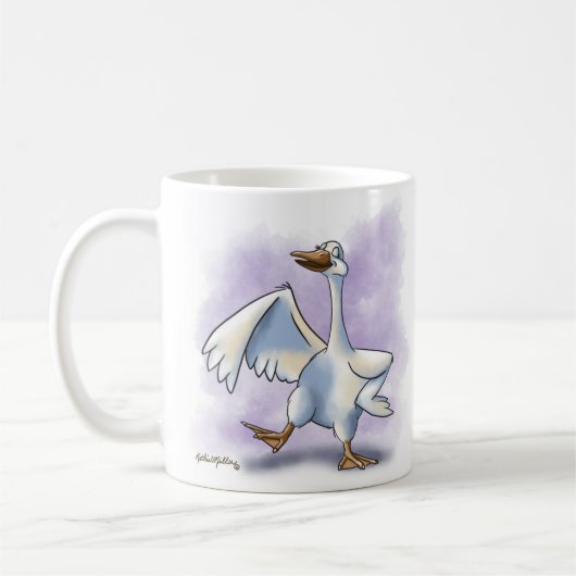 Dansende Gans Cartoon Koffiemok (Links)