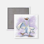 Dansende Gans Cartoon Magneet (Voorkant / Achterkant)