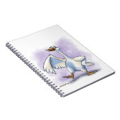 Dansende Gans Cartoon Notitieboek (Rechterzijde)
