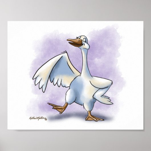 Dansende Gans Cartoon Poster (Voorkant)