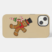 Dansende Gemberkoekman iPhone Hoesje (Achterkant horizontaal)