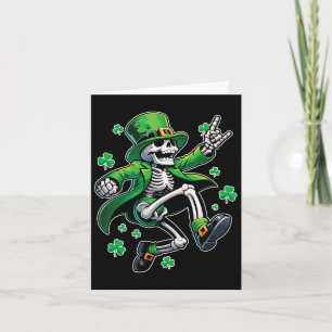Dansende geraamte Leprechaun St. Patrick's Day Kaart