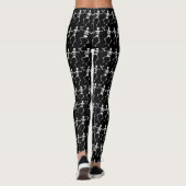 Dansende geraamtes Halloween ID540 Leggings (Achterkant)