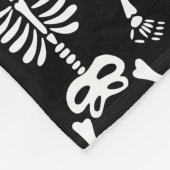 Dansende geraamtes Halloween knuffel Fleece Deken (Hoek)