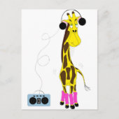 Dansende Giraffe Briefkaart (Voorkant)
