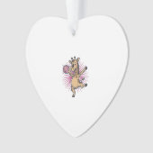 Dansende Giraffe Disco Bal Retro Gravure Shirt Ornament (voorkant)