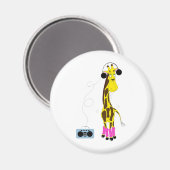 Dansende Giraffe Magneet (Voorkant / Achterkant)