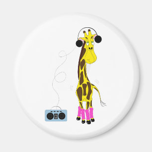 Dansende Giraffe Magneet