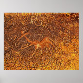 Dansende Giraffe Poster (Voorkant)