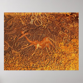 Dansende Giraffe Poster