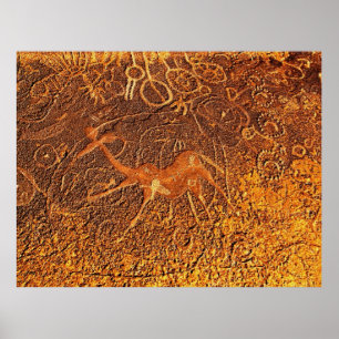 Dansende Giraffe Poster
