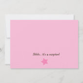 Dansende Girl Monkey Rocker Baby shower Uitnodigin Kaart (Achterkant)