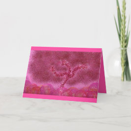 Dansende glitter Tu B'Shvat ט״ו בשבט kaart