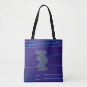 Dansende godin Tribale Etnische Kunst Licht Blauwe Tote Bag (Voorkant)