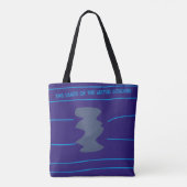 Dansende godin Tribale Etnische Kunst Licht Blauwe Tote Bag (Achterkant)