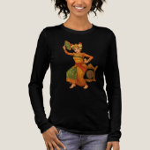 Dansende Godin van het Eiland Tri-Blend Shirt (Voorkant)