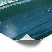 Dansende Golven onder de Hemel Perfect Poster (Hoek)