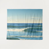 Dansende Golven onder de Hemel Wandkleed (Voorkant (horizontaal))