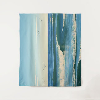 Dansende Golven onder de Hemel Wandkleed