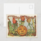 Dansende groenten Halloween Briefkaart (Voorkant / Achterkant)