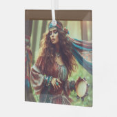 DANSENDE GYPSI GLAS ORNAMENT (Voorkant links)