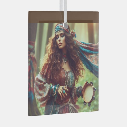 DANSENDE GYPSI GLAS ORNAMENT (Voorkant Rechts)