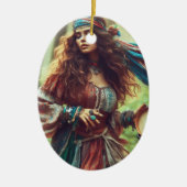 DANSENDE GYPSI KERAMISCH ORNAMENT (Voorkant)