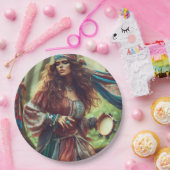 DANSENDE GYPSI PAPIEREN BORDJE (Feest)