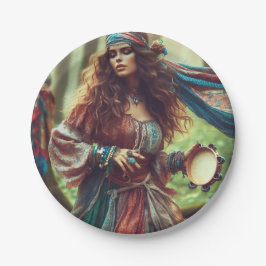 DANSENDE GYPSI PAPIEREN BORDJE