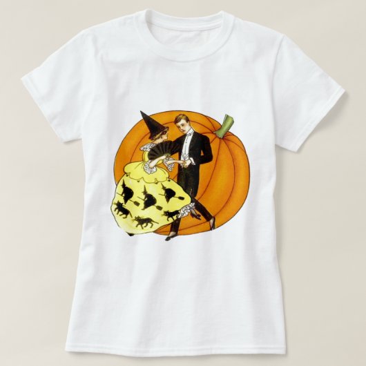 Dansende Halloween Couple T-shirt (Design voorkant)
