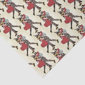 Dansende Harlequin-weefselpapier Tissuepapier (Detail)