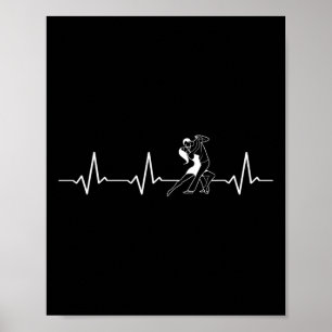 Dansende hartslag Rumba Salsa Cha Jive Bachata Poster