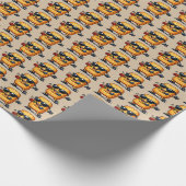 Dansende Hash Brown Cadeaupapier (Hoek)
