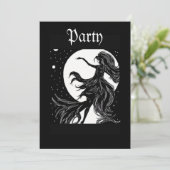 dansende heks in maanlicht halloween A.I. Kaart (Staand voorkant)