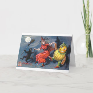 Dansende heks in Moonlight Kaart