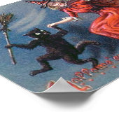 Dansende heks in Moonlight Poster (Hoek)