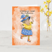 Dansende Heks  Kaart (Gele Bloem)