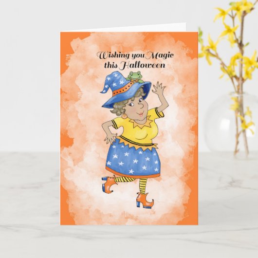 Dansende Heks  Kaart (Gele Bloem)