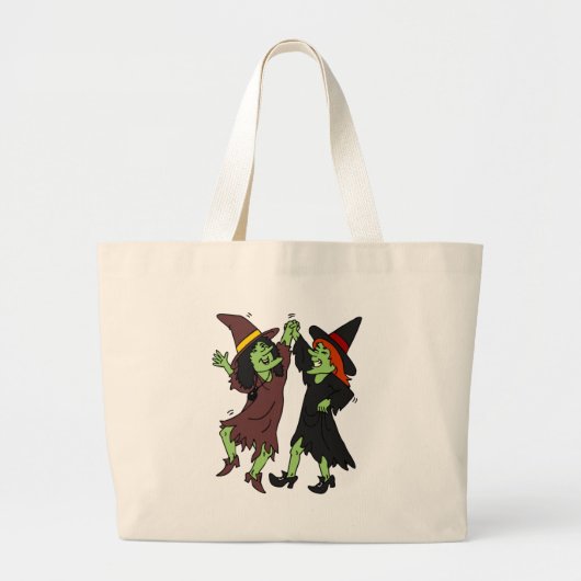 Dansende heksen grote tote bag (Voorkant)