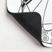 "Dansende Hen" Abstract Design Mousepad Muismat (Hoek)