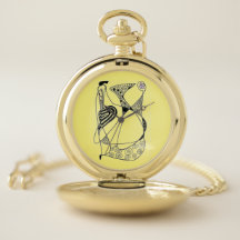 "Dansende Hen" abstracte kip met tuinbloemen