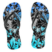 Dansende Hibiscus Hawaïaanse blend Teenslippers (Voetbed)