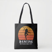 Dansende Hobby Retro Sunset Personaliseren Tote Bag (Voorkant)